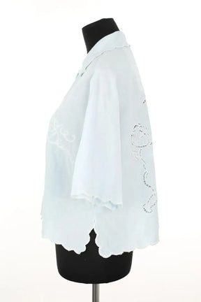 Blouse Tresse Bleu en Coton