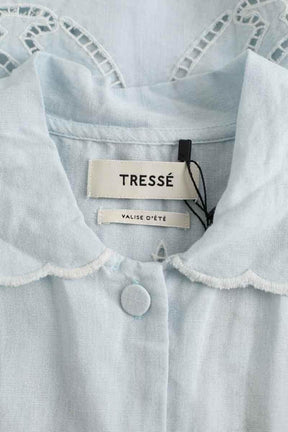 Blouse Tresse Bleu en Coton