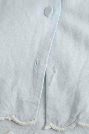 Blouse Tresse Bleu en Coton