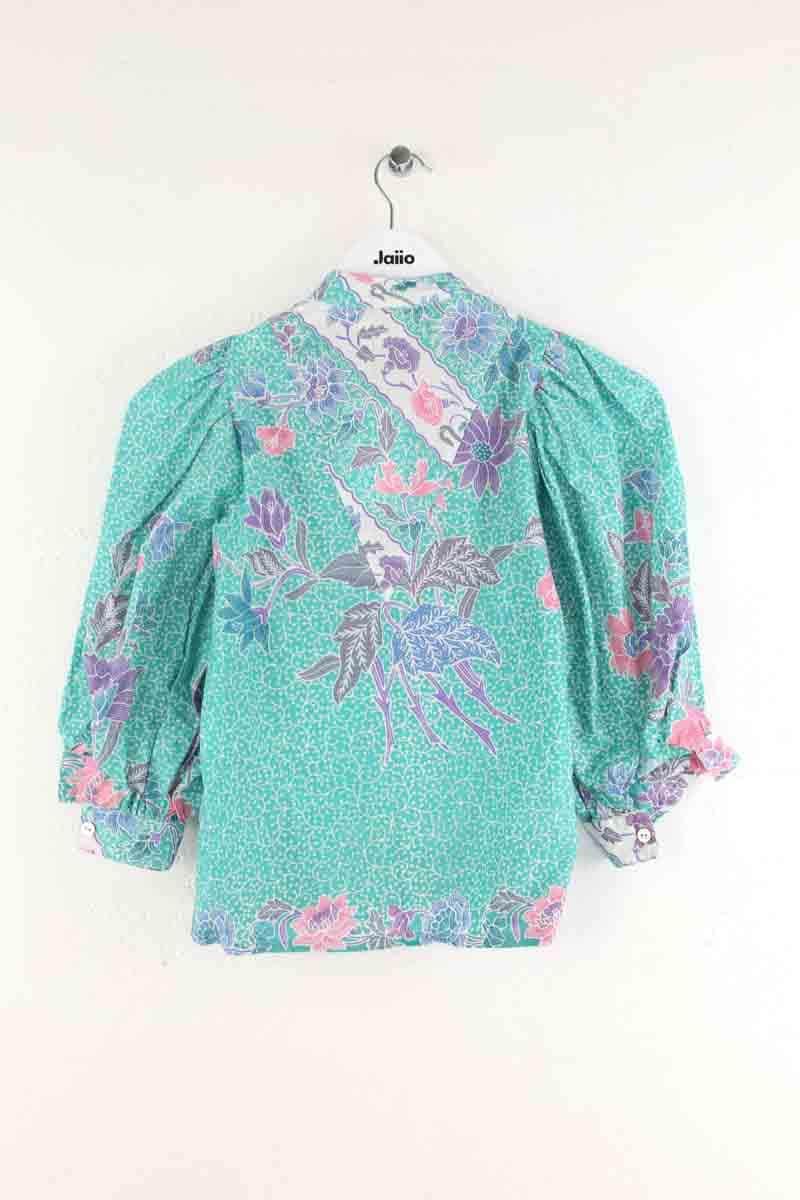Blouse V de Vinster Bleu en Coton