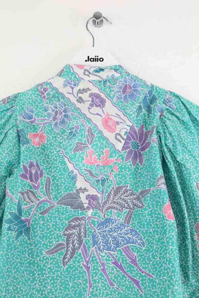 Blouse V de Vinster Bleu en Coton