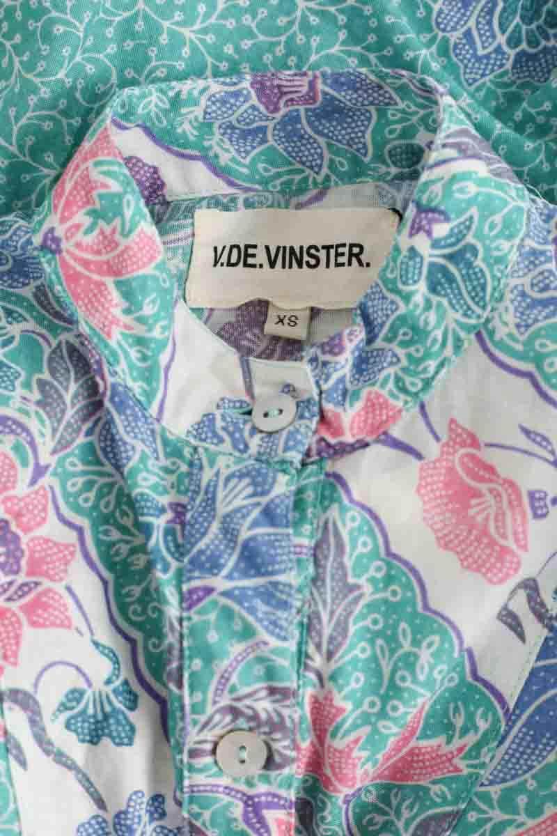 Blouse V de Vinster Bleu en Coton