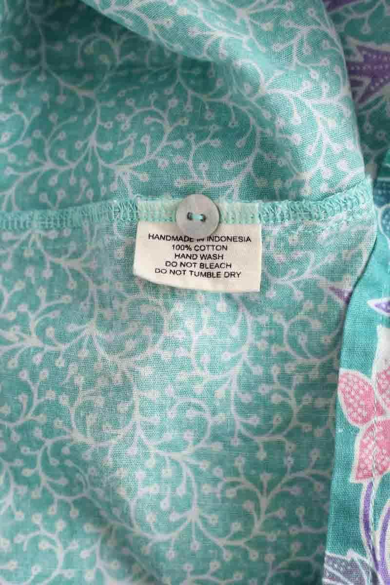 Blouse V de Vinster Bleu en Coton