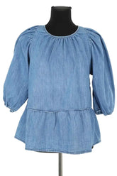 Blouse Vanessa Bruno Bleu en Coton, taille XS - Seconde Main