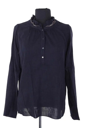 Blouse Vanessa Bruno Marine en Laine, taille S - Seconde Main