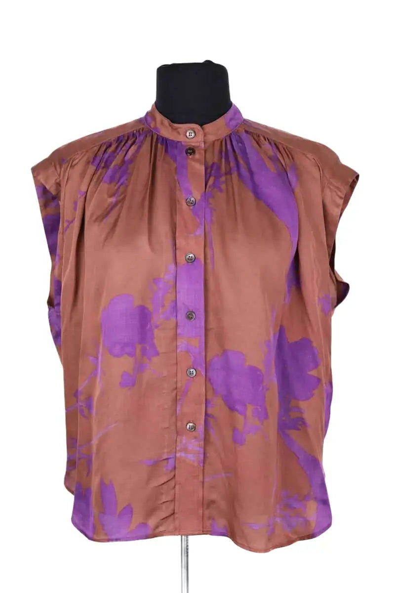 Blouse Vanessa Bruno Marron en Viscose, taille S - Seconde Main