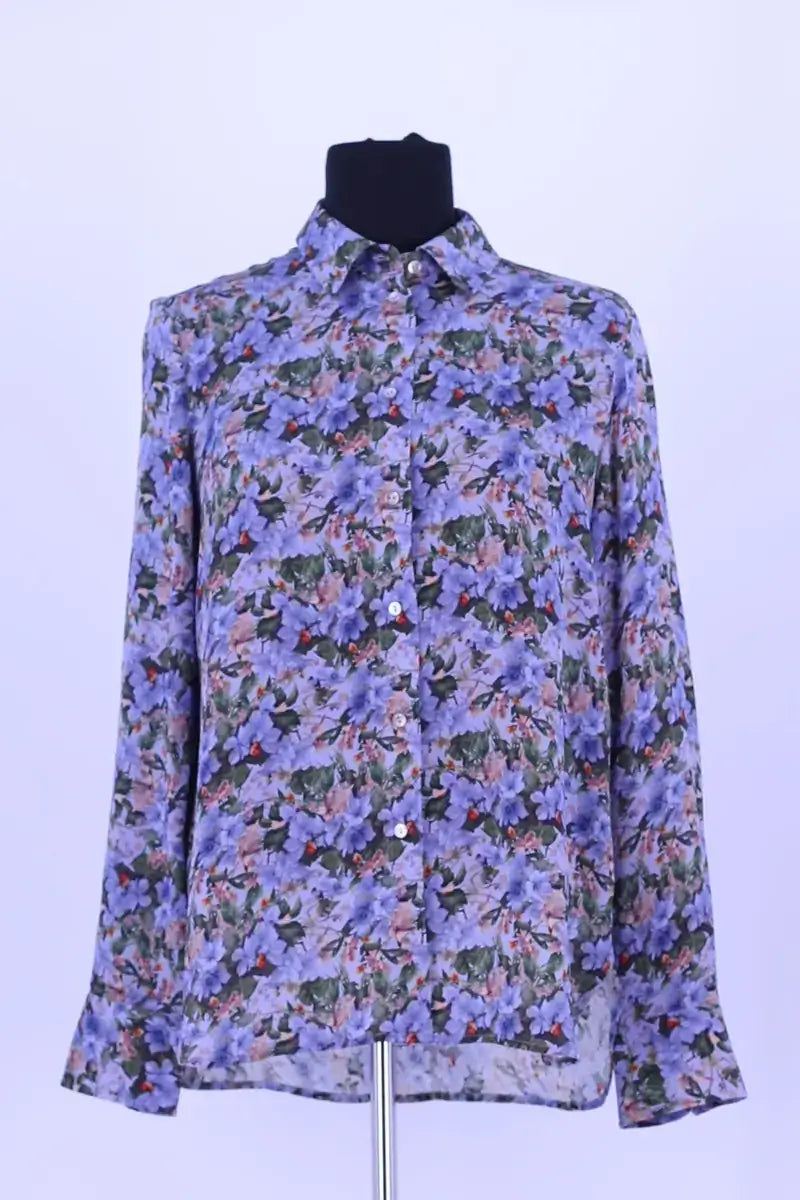 Blouse Vince Bleu en Soie