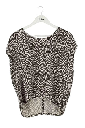 Blouse Vintage Marron en Viscose, taille S - Seconde Main