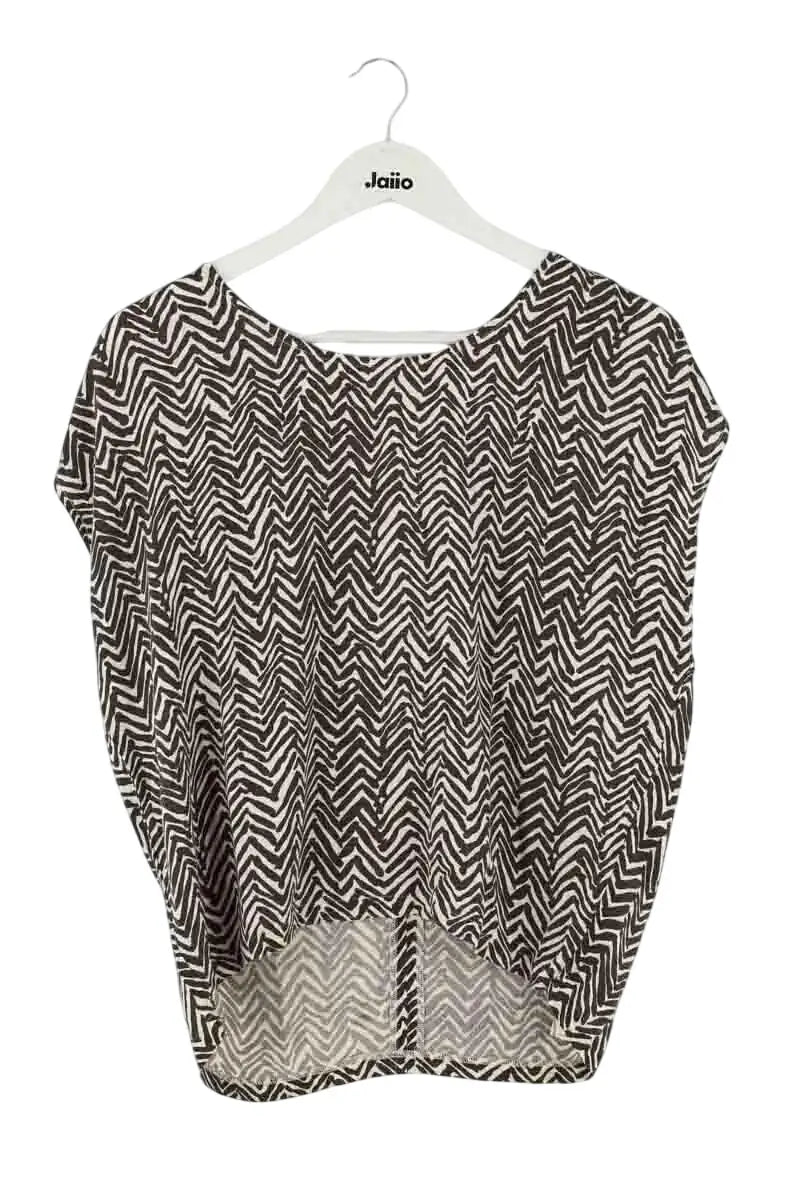 Blouse Vintage Marron en Viscose, taille S - Seconde Main