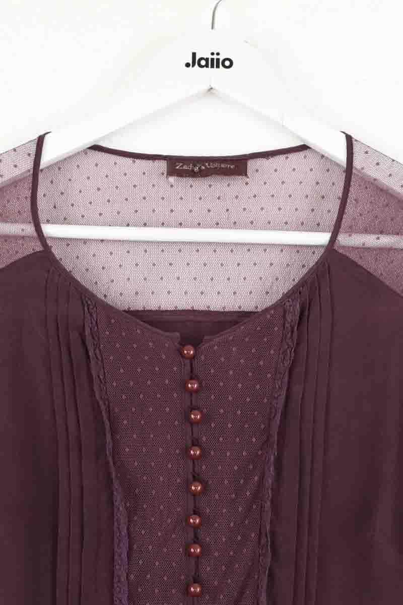 Blouse Zadig & Voltaire Bordeaux en Soie