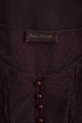 Blouse Zadig & Voltaire Bordeaux en Soie