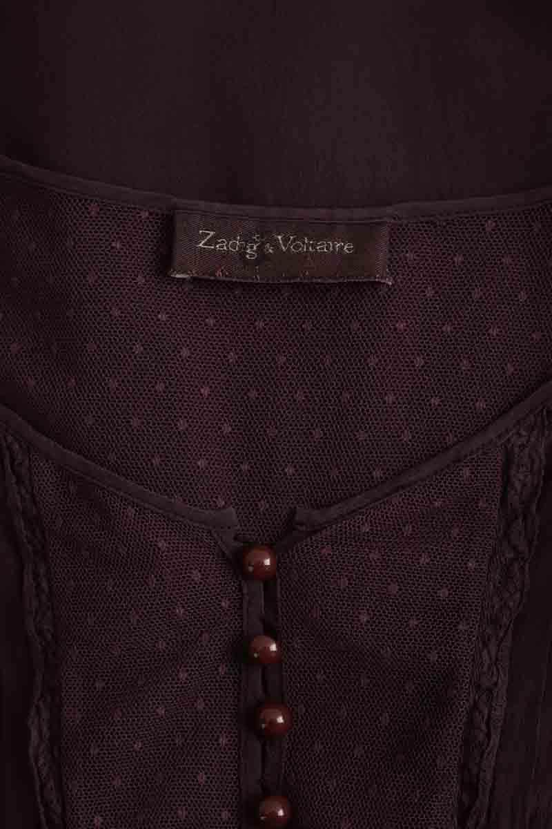 Blouse Zadig & Voltaire Bordeaux en Soie