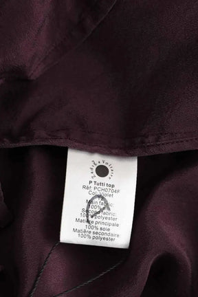 Blouse Zadig & Voltaire Bordeaux en Soie