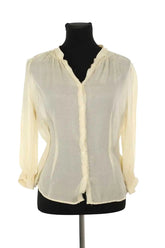 Blouse Zadig & Voltaire Jaune en Soie, taille M - Seconde Main