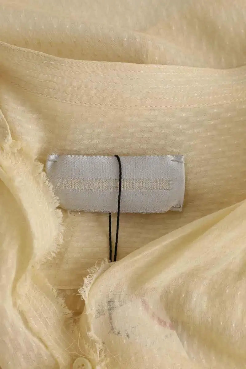 Blouse Zadig & Voltaire Jaune en Soie