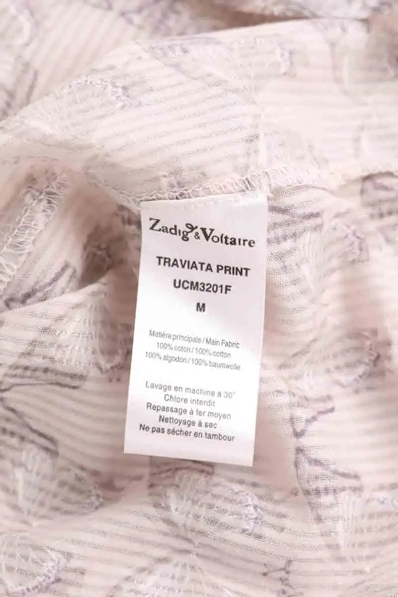 Blouse Zadig & Voltaire Rose en Coton