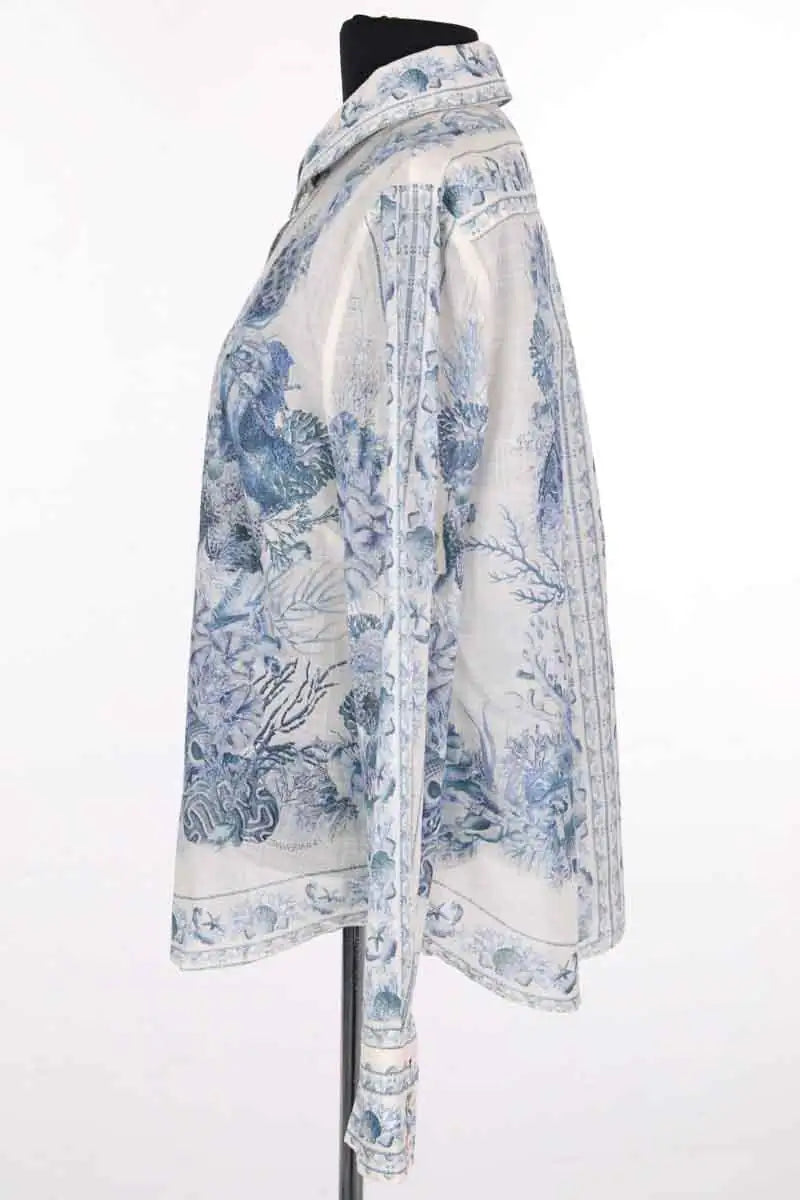 Blouse Zimmermann Bleu en Lin