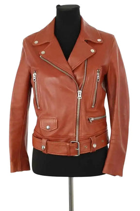 Blouson Acne Studios Marron en Cuir, taille S - Seconde Main