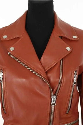 Blouson Acne Studios Marron en Cuir