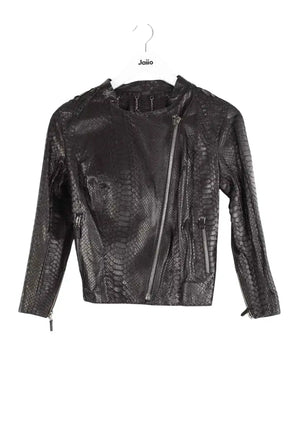 Blouson Adamo Noir en Cuirs exotiques, taille M - Seconde Main