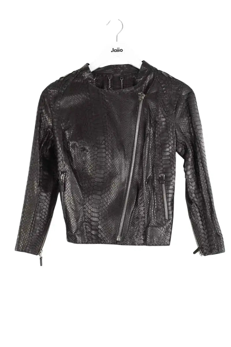 Blouson Adamo Noir en Cuirs exotiques, taille M - Seconde Main