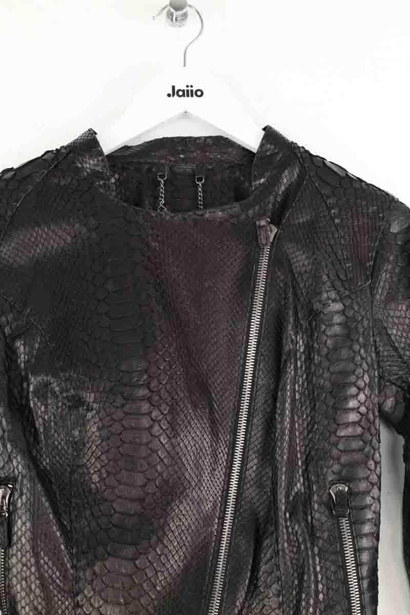 Blouson Adamo Noir en Cuirs exotiques