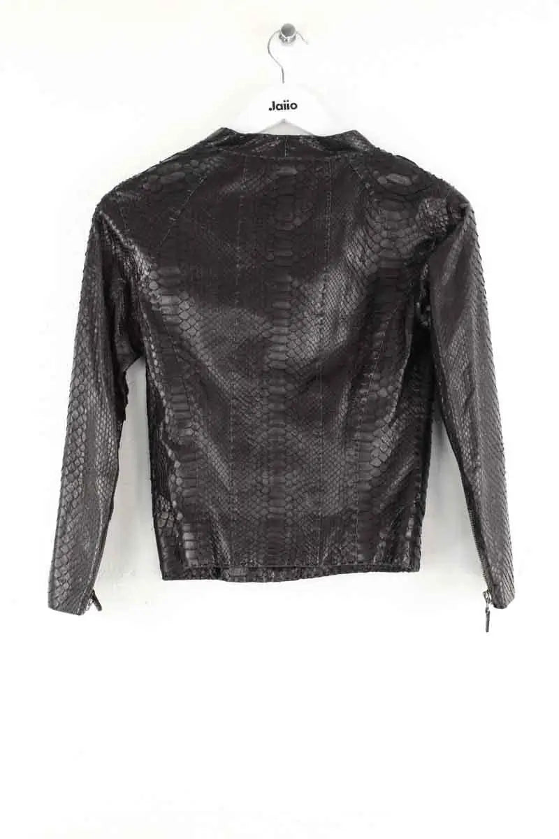 Blouson Adamo Noir en Cuirs exotiques