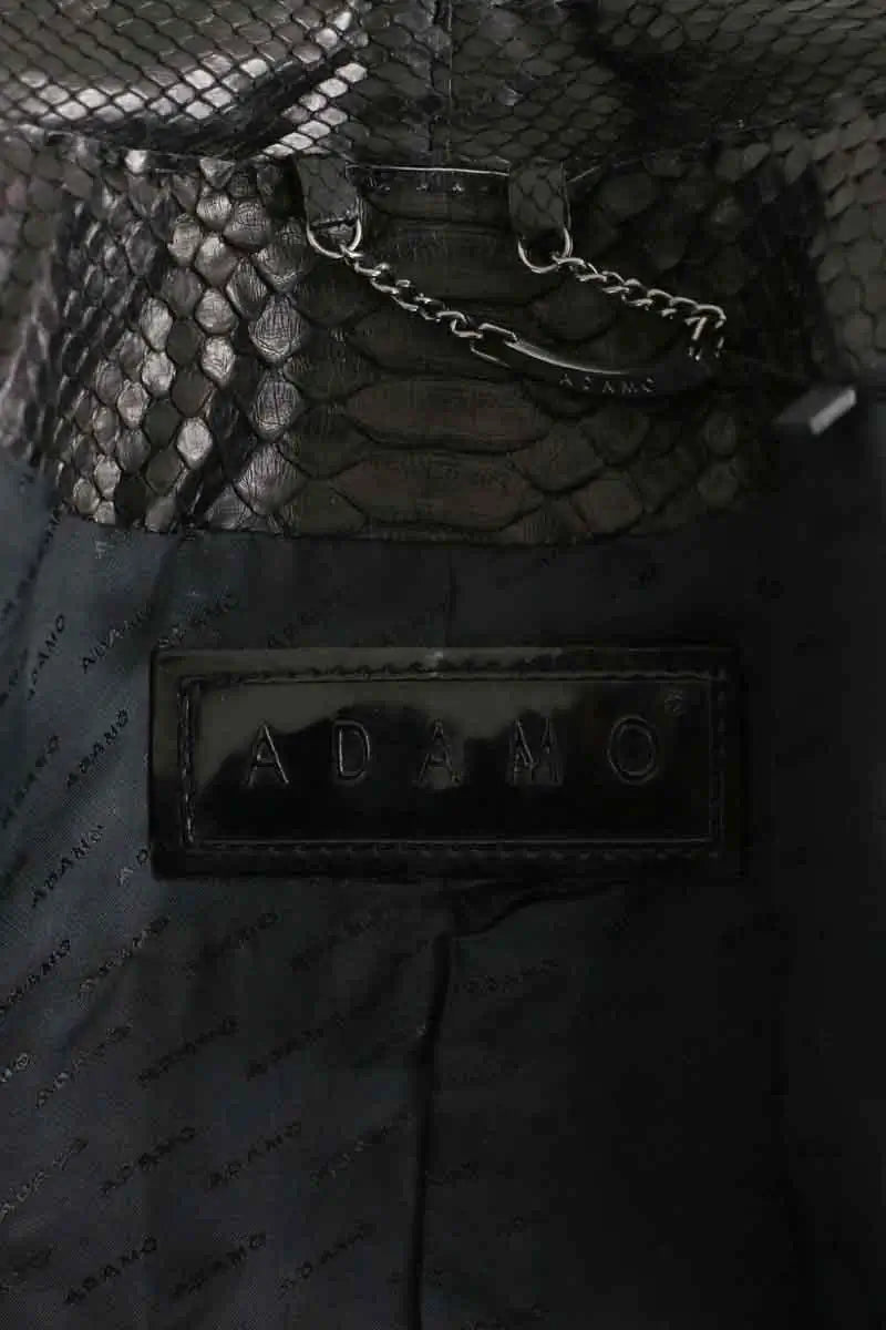 Blouson Adamo Noir en Cuirs exotiques