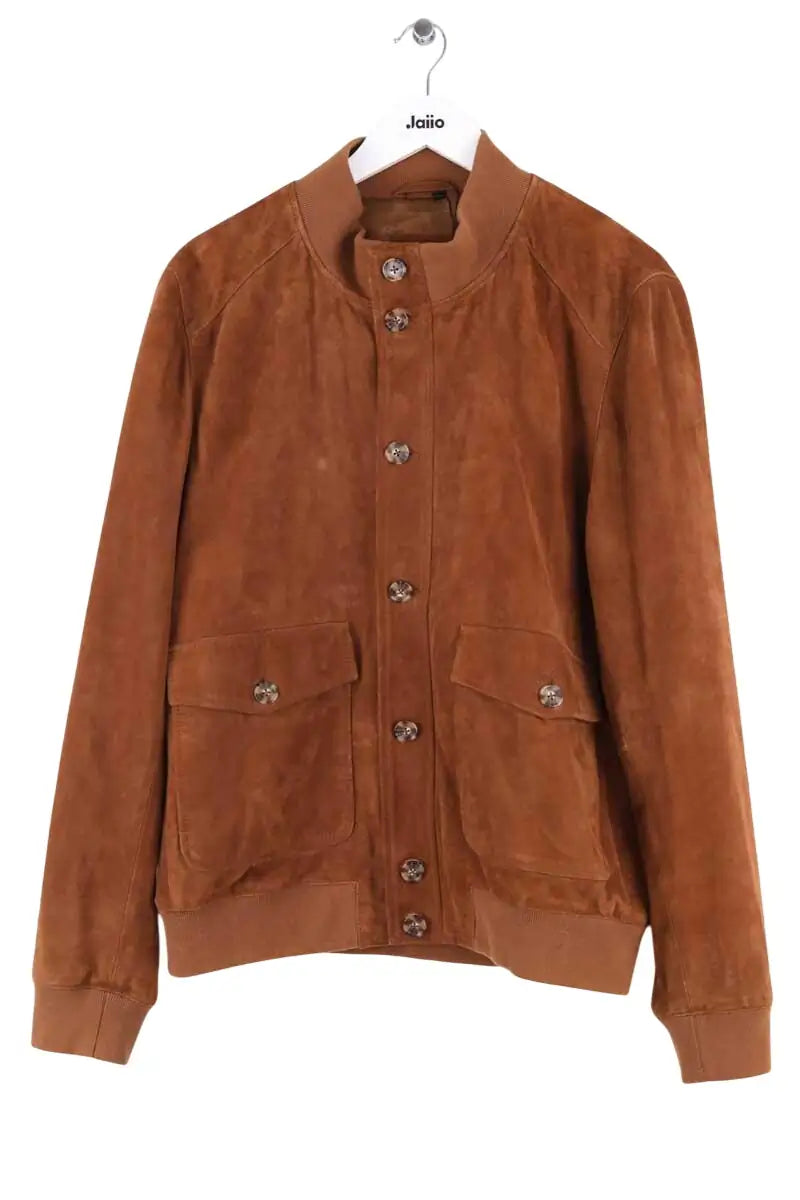 Blouson Balibaris Marron en Daim, taille L - Seconde Main