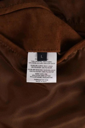 Blouson Balibaris Marron en Daim