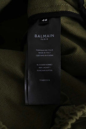 Blouson Balmain Kaki en Coton