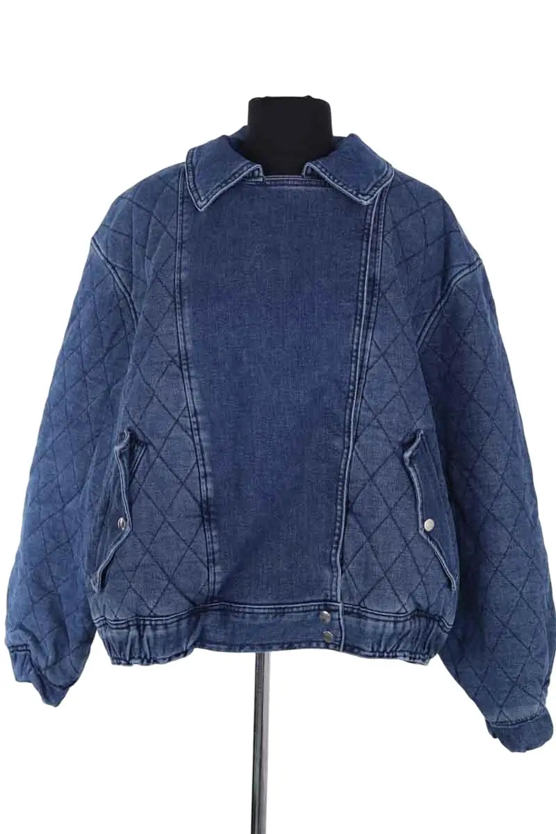 Blouson Balzac Bleu en Coton, taille M - Seconde Main