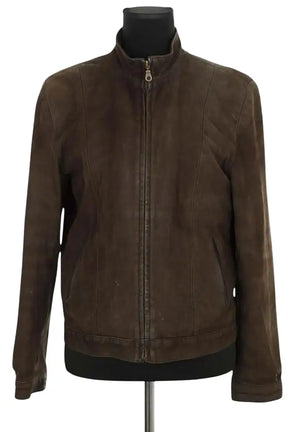 Blouson Burberry Marron en Cuir, taille L - Seconde Main