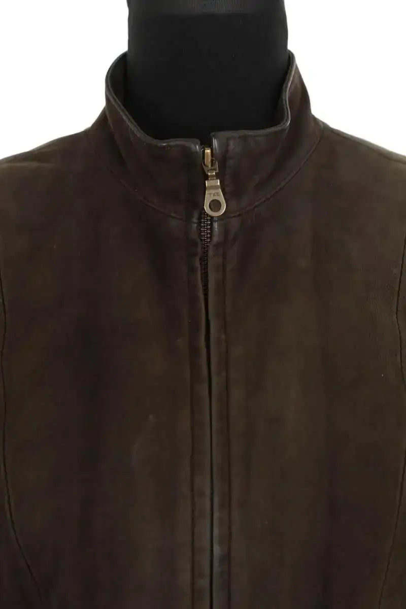 Blouson Burberry Marron en Cuir