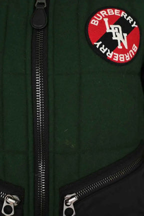 Blouson Burberry Vert en Laine