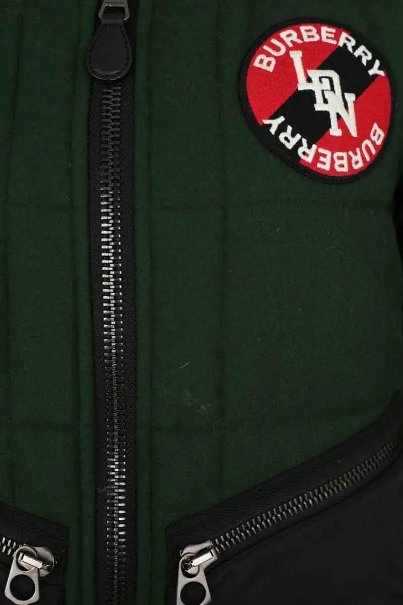 Blouson Burberry Vert en Laine