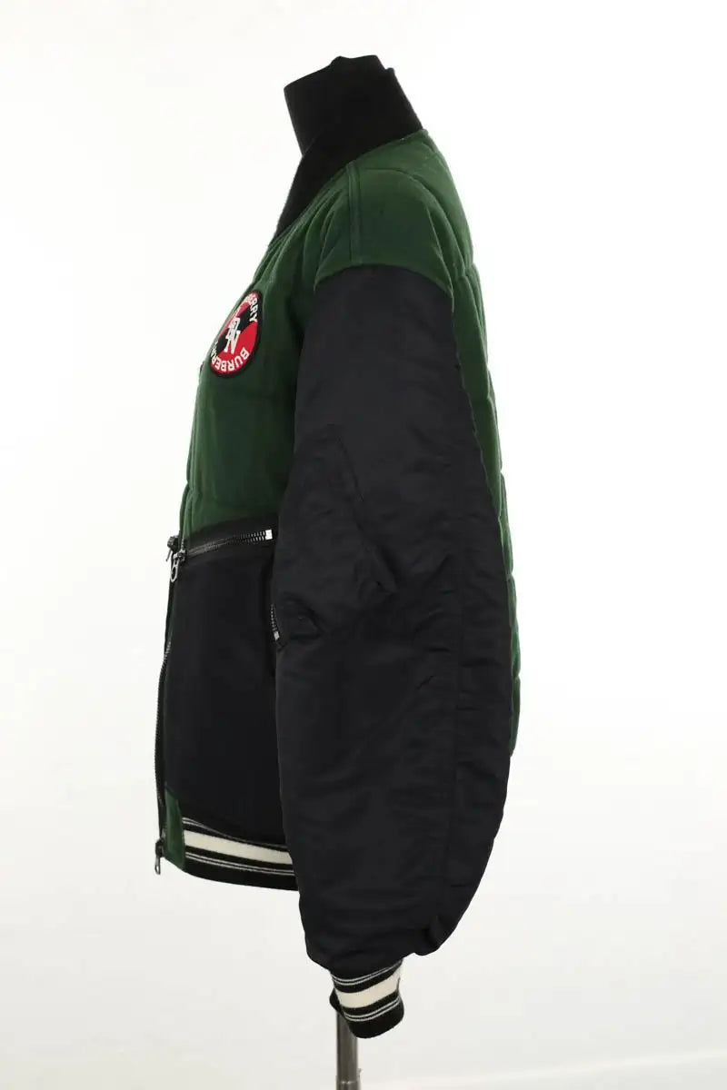 Blouson Burberry Vert en Laine