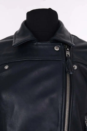 Blouson Claudie Pierlot Marine en Cuir