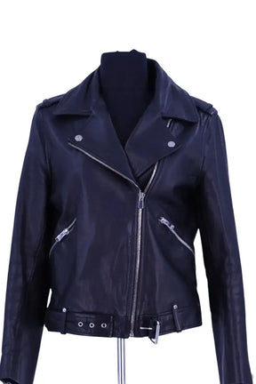 Blouson Claudie Pierlot Noir en Cuir, taille L - Seconde Main