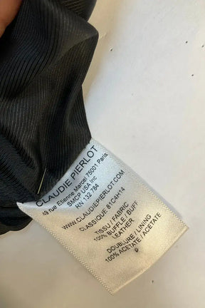 Blouson Claudie Pierlot Noir en Cuir