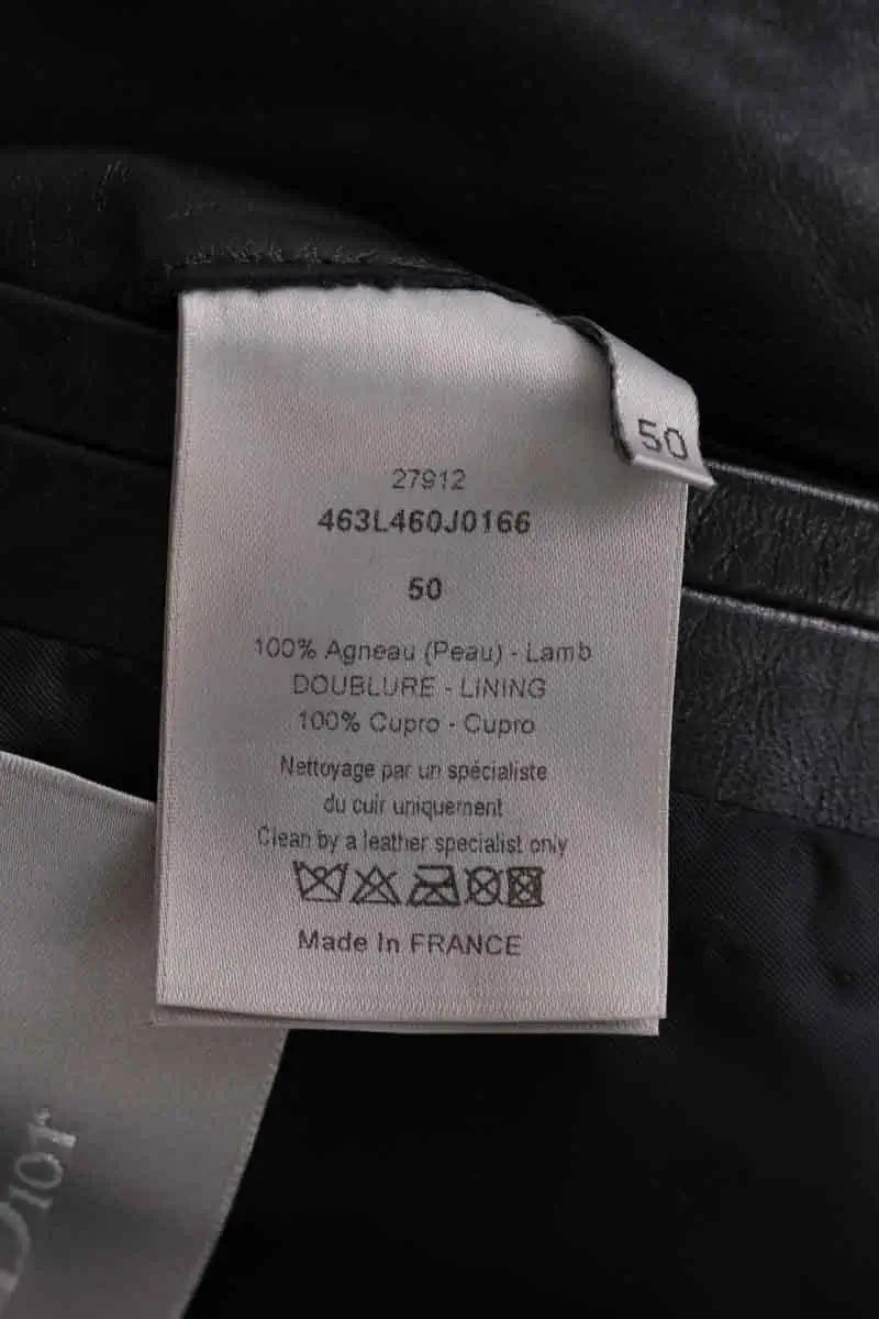 Blouson Dior Noir en Cuir