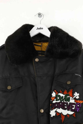 Blouson Dolce & Gabbana Je suis la reine de mon gilet de sauvetage Noir en Polyester