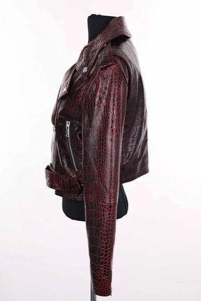 Blouson Gestuz Bordeaux en Cuir