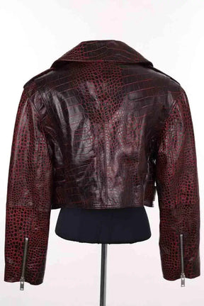 Blouson Gestuz Bordeaux en Cuir