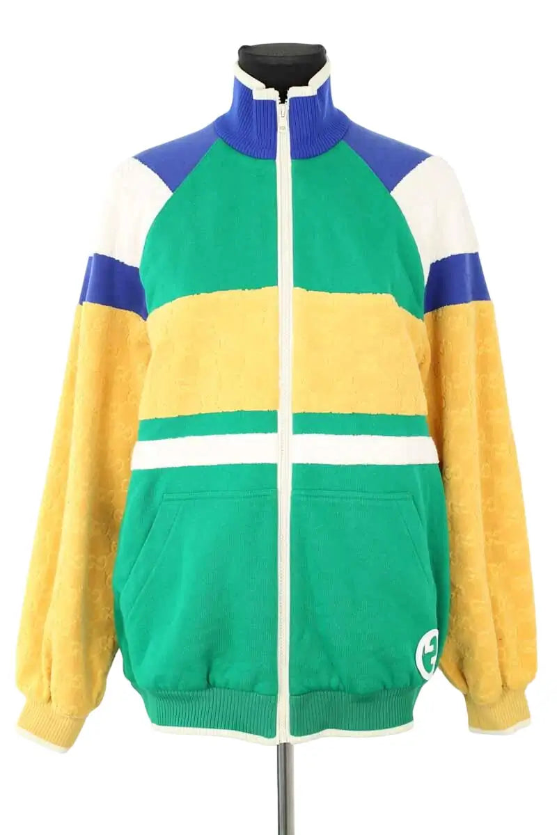 Blouson Gucci Light felted cotton jersey Multicolore en Coton, taille S - Seconde Main