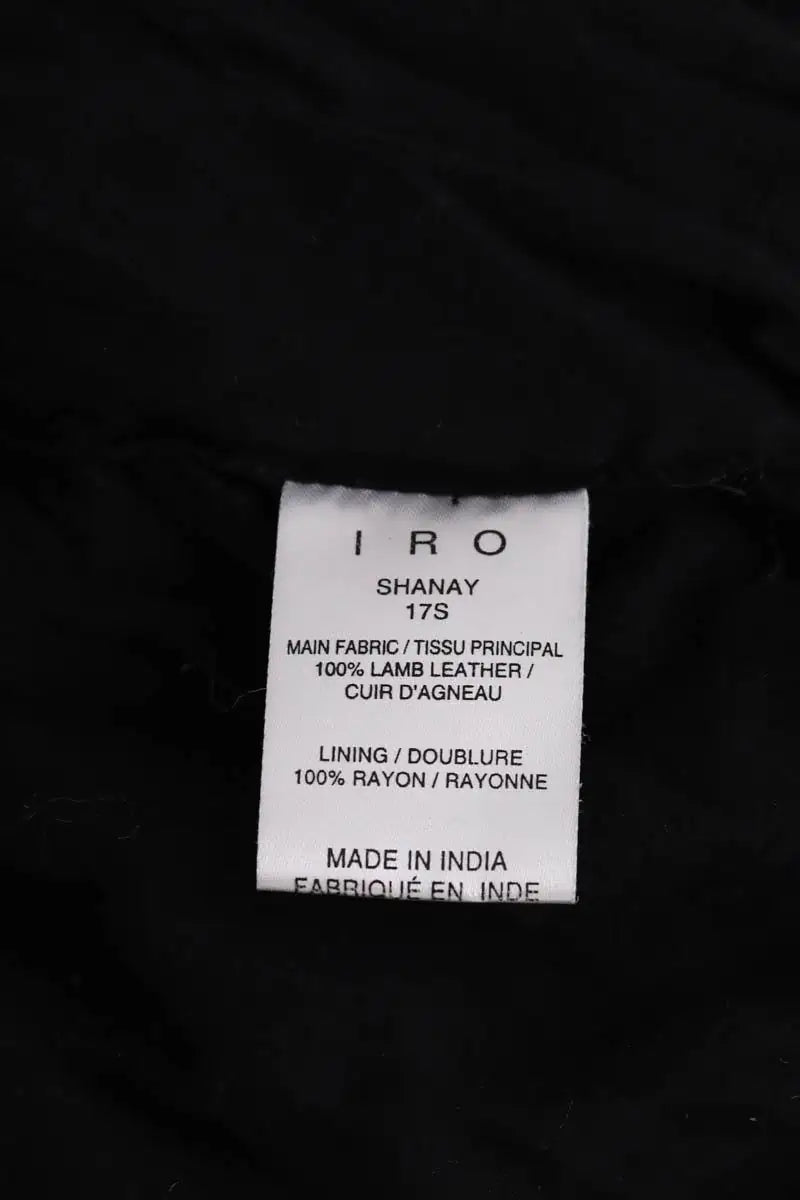 Blouson Iro Shanay Noir en Cuir