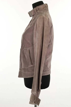 Blouson Joseph Marron en Daim