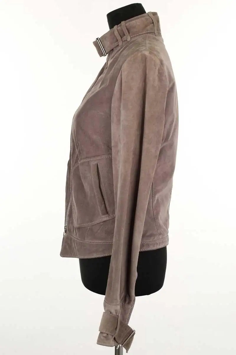 Blouson Joseph Marron en Daim