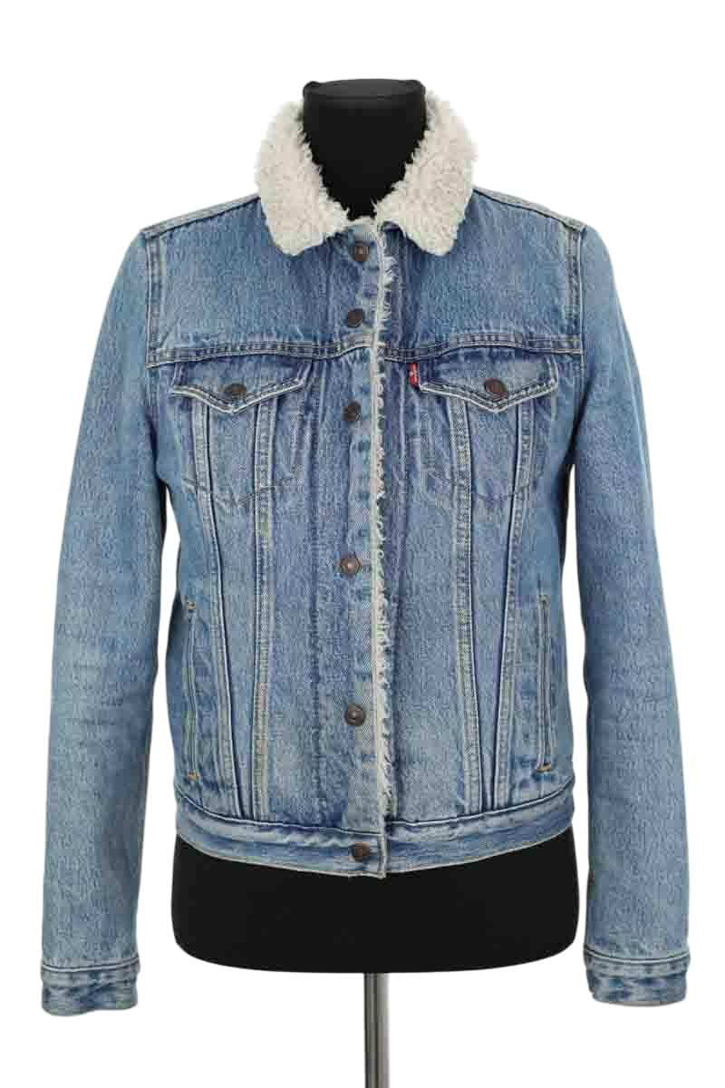 Blouson Levi's Bleu en Coton, taille S - Seconde Main