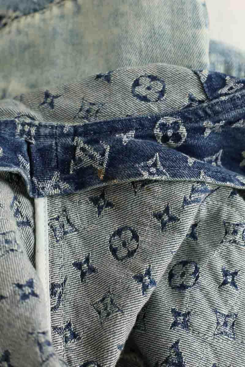 Blouson Louis Vuitton Louis vuitton X Nigo patchwork Bleu en Coton